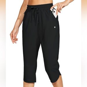 Women's Swim Capris Pants Quick Dry Swimming Board Beach Athletic Small